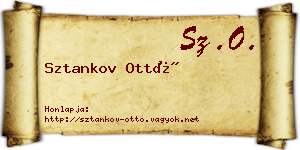 Sztankov Ottó névjegykártya