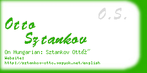 otto sztankov business card